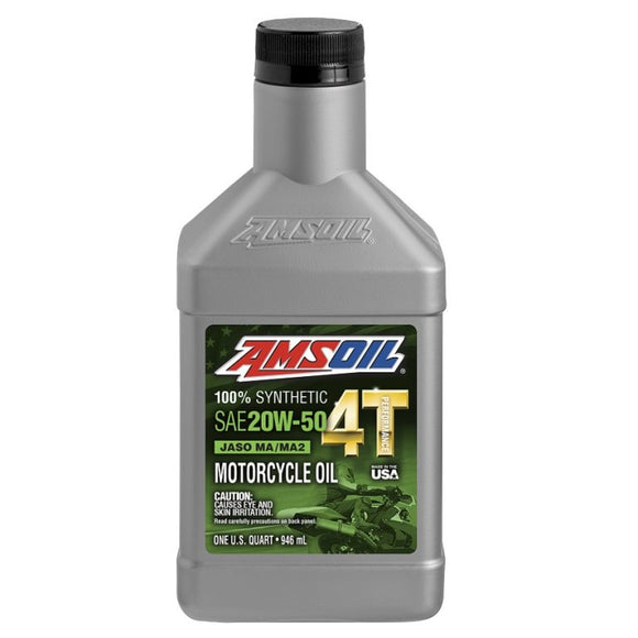 SAE 20W-50 100% Synthetic Performance Motorcycle Oil (BUY 1 - GET 1 FREE)
